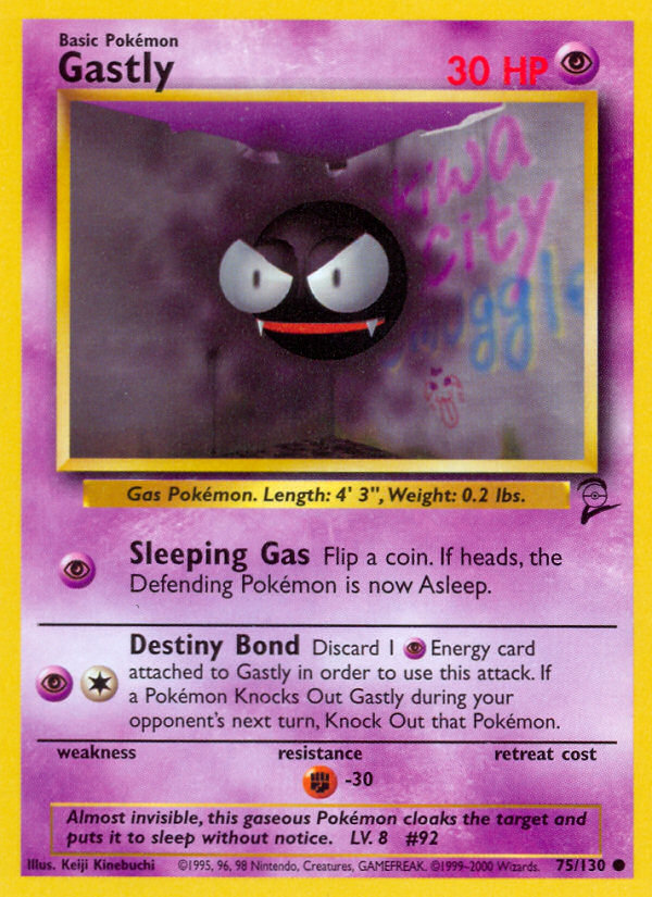 Gastly (75/130) [Base Set 2] | Dumpster Cat Games