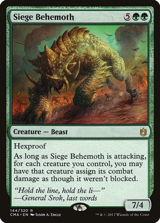 Siege Behemoth [Commander Anthology] | Dumpster Cat Games