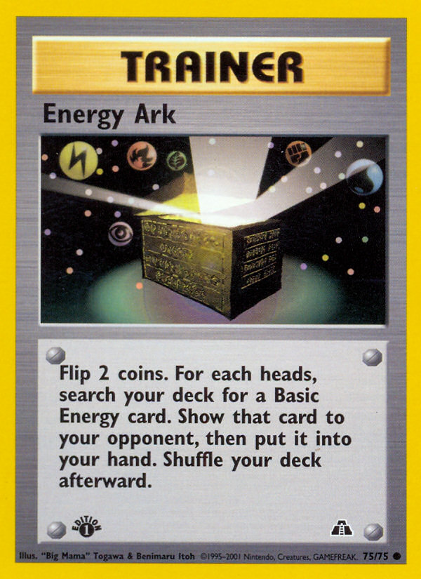 Energy Ark (75/75) [Neo Discovery 1st Edition] | Dumpster Cat Games