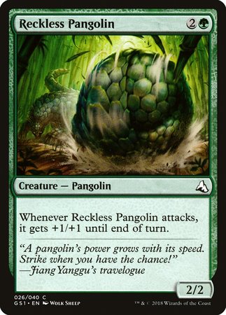 Reckless Pangolin [Global Series Jiang Yanggu & Mu Yanling] | Dumpster Cat Games