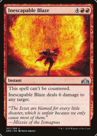 Inescapable Blaze [Guilds of Ravnica] | Dumpster Cat Games