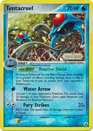 Tentacruel (45/92) (Stamped) [EX: Legend Maker] | Dumpster Cat Games