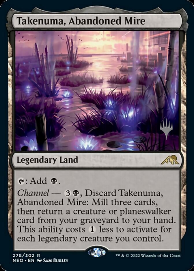 Takenuma, Abandoned Mire (Promo Pack) [Kamigawa: Neon Dynasty Promos] | Dumpster Cat Games