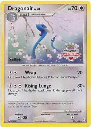 Dragonair (52/146) (State Province Territory Championship Staff) [Diamond & Pearl: Legends Awakened] | Dumpster Cat Games