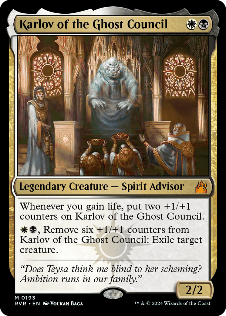 Karlov of the Ghost Council [Ravnica Remastered] | Dumpster Cat Games