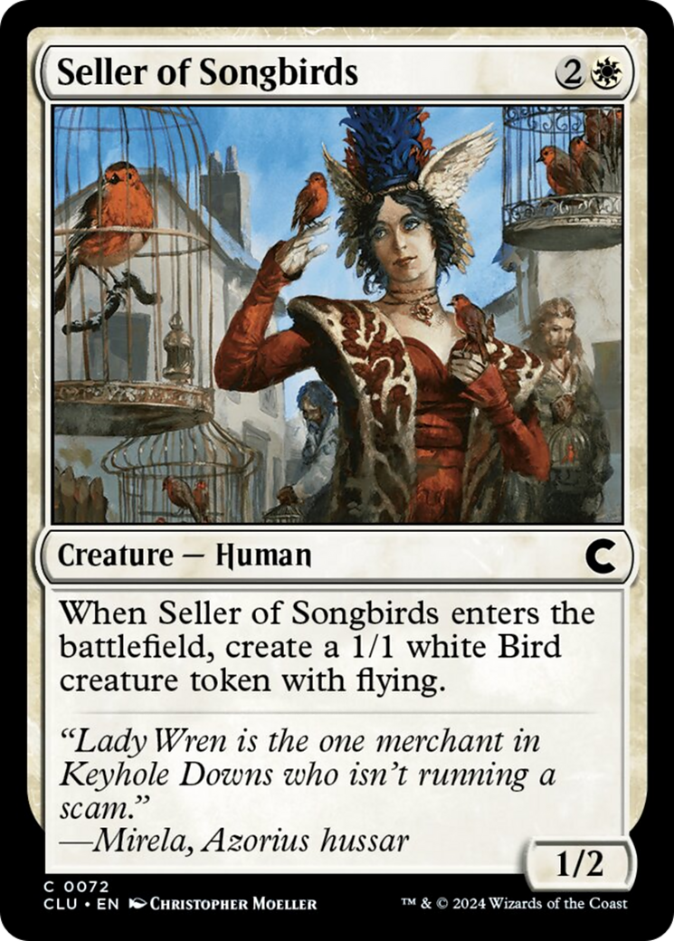 Seller of Songbirds [Ravnica: Clue Edition] | Dumpster Cat Games