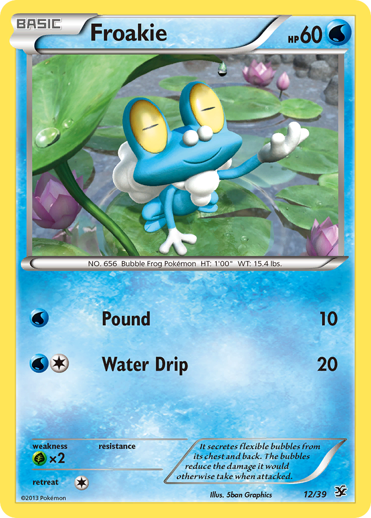 Froakie (12/39) [XY: Kalos Starter Set] | Dumpster Cat Games