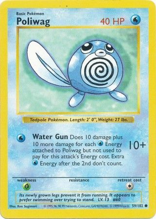 Poliwag (59/102) [Base Set Shadowless Unlimited] | Dumpster Cat Games