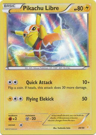 Pikachu Libre (30/30) [XY: Trainer Kit 3 - Pikachu Libre] | Dumpster Cat Games