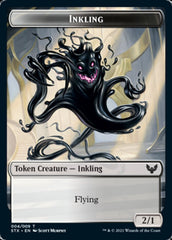 Inkling // Spirit Token [Strixhaven: School of Mages Tokens] | Dumpster Cat Games