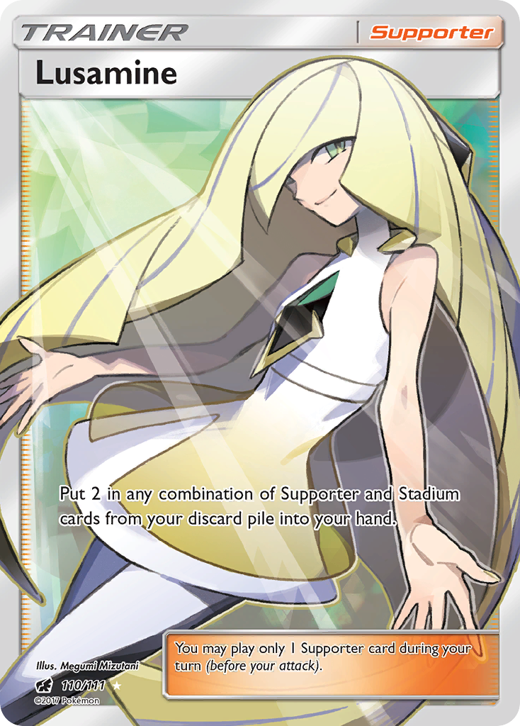 Lusamine (110/111) [Sun & Moon: Crimson Invasion] | Dumpster Cat Games