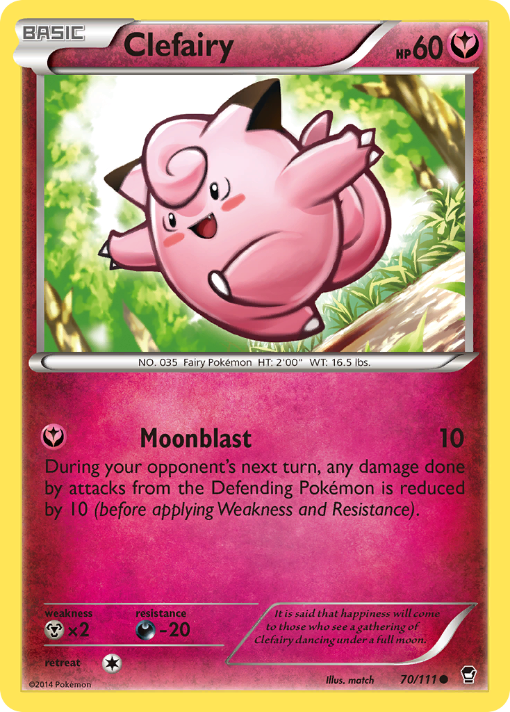 Clefairy (70/111) [XY: Furious Fists] | Dumpster Cat Games