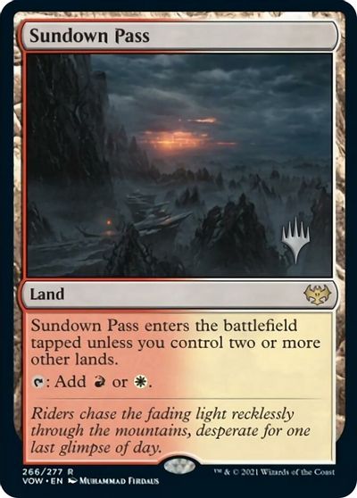 Sundown Pass (Promo Pack) [Innistrad: Crimson Vow Promos] | Dumpster Cat Games