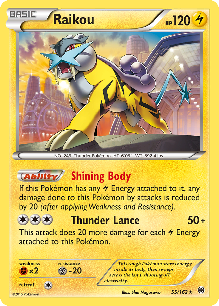 Raikou (55/162) [XY: BREAKthrough] | Dumpster Cat Games