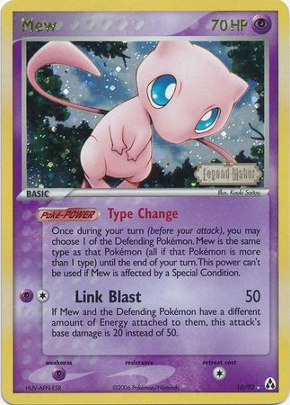 Mew (10/92) (Stamped) [EX: Legend Maker] | Dumpster Cat Games