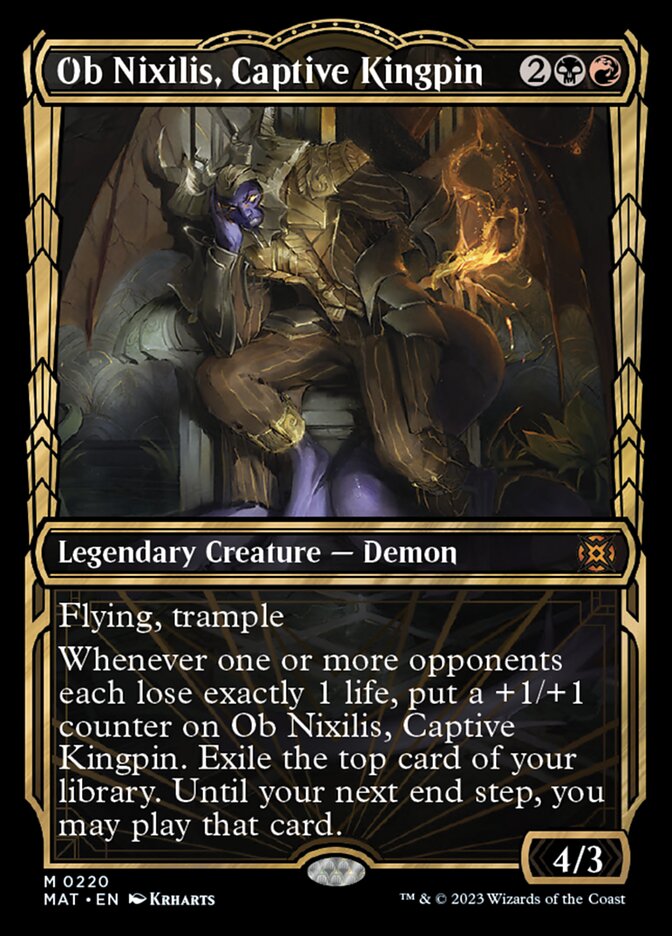 Ob Nixilis, Captive Kingpin (Showcase Halo Foil) [March of the Machine: The Aftermath] | Dumpster Cat Games