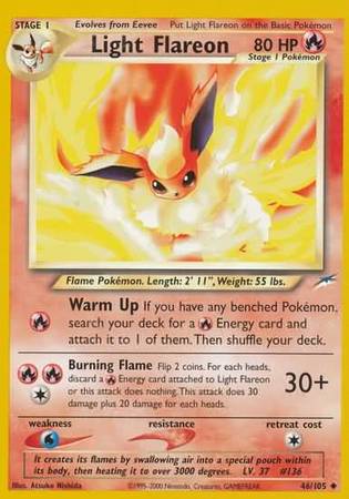 Light Flareon (46/105) [Neo Destiny Unlimited] | Dumpster Cat Games