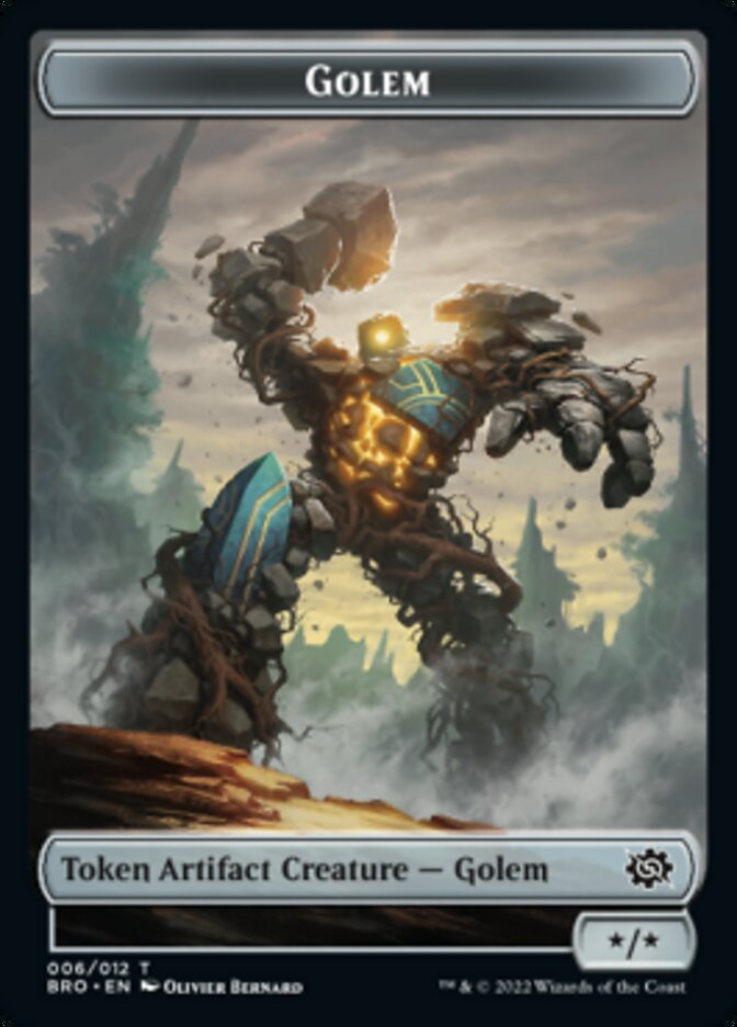 Golem Token [The Brothers' War Tokens] | Dumpster Cat Games