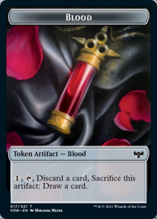 Blood Token [Innistrad: Crimson Vow Tokens] | Dumpster Cat Games