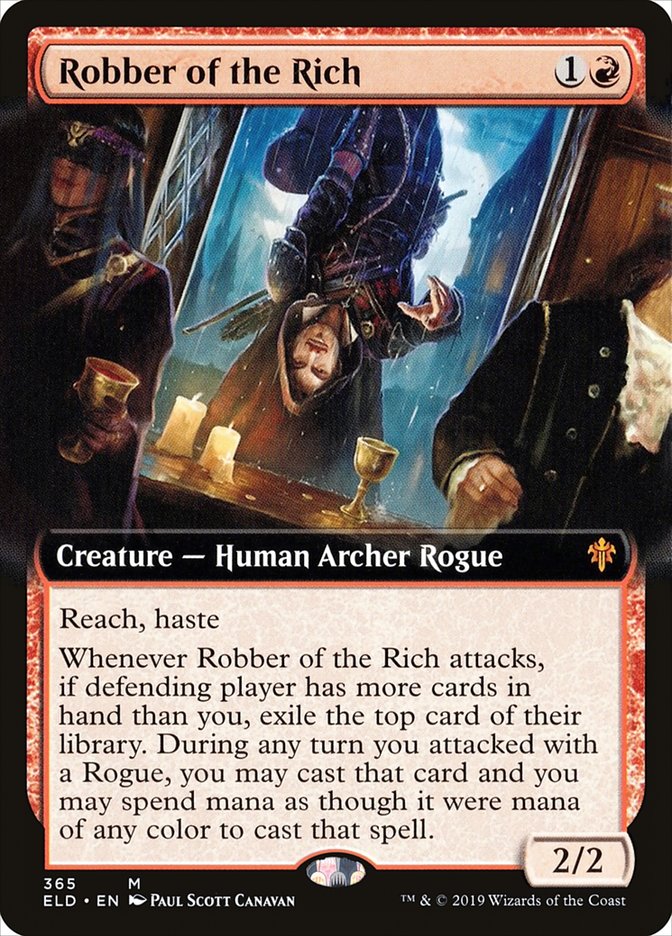 Robber of the Rich (Extended Art) [Throne of Eldraine] | Dumpster Cat Games