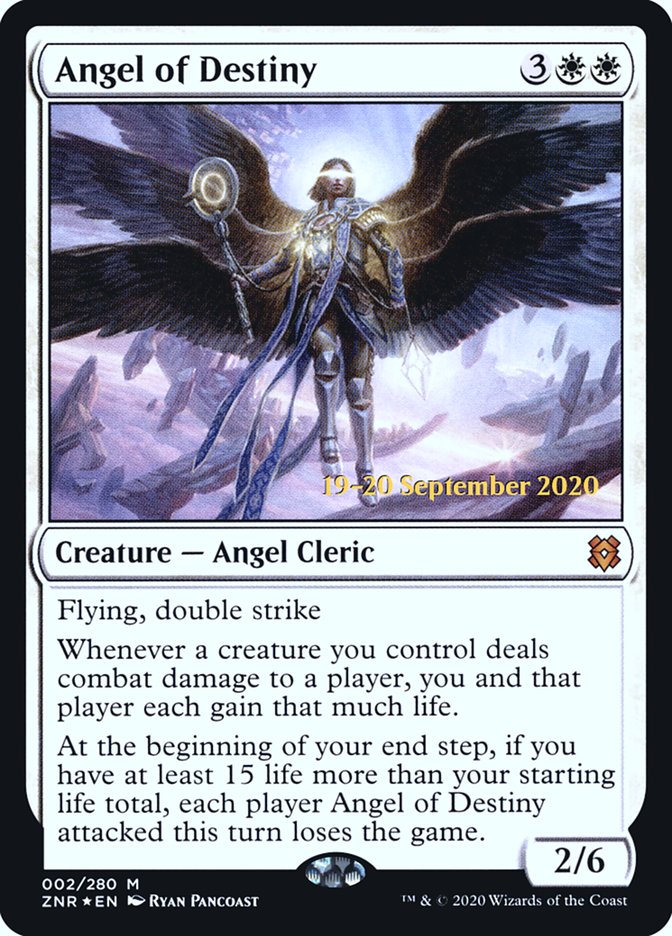 Angel of Destiny  [Zendikar Rising Prerelease Promos] | Dumpster Cat Games