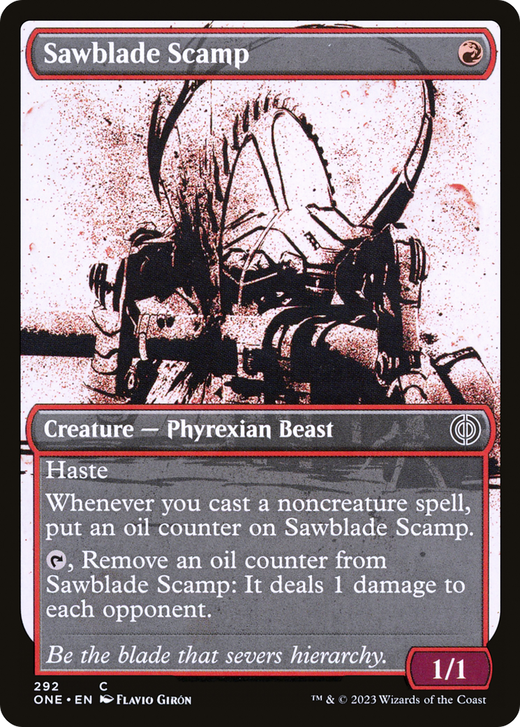 Sawblade Scamp (Showcase Ichor) [Phyrexia: All Will Be One] | Dumpster Cat Games