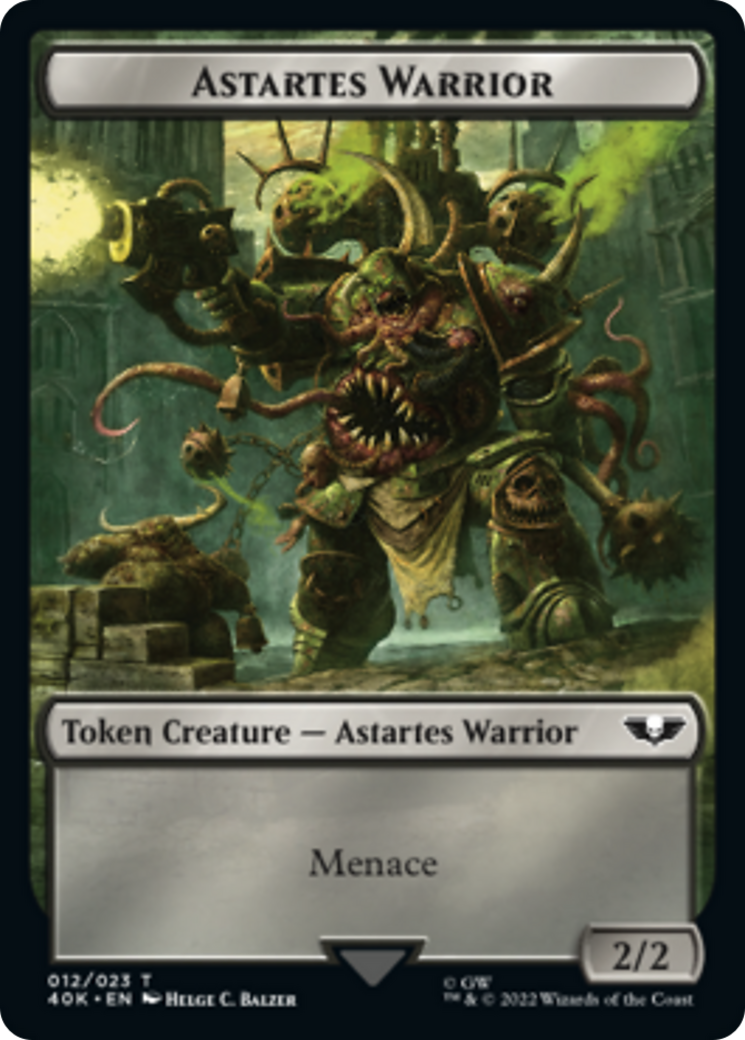 Astartes Warrior // Plaguebearer of Nurgle [Universes Beyond: Warhammer 40,000 Tokens] | Dumpster Cat Games