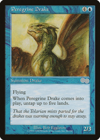 Peregrine Drake [Urza's Saga] | Dumpster Cat Games