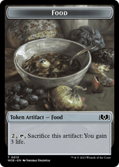 Rat // Food (0013) Double-Sided Token [Wilds of Eldraine Tokens] | Dumpster Cat Games