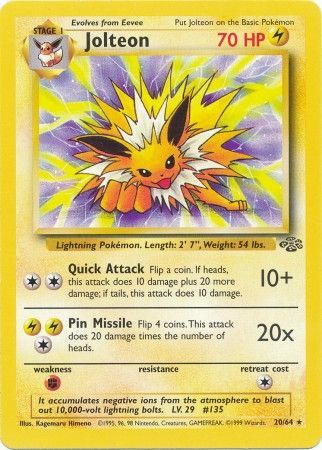 Jolteon (20/64) [Jungle Unlimited] | Dumpster Cat Games