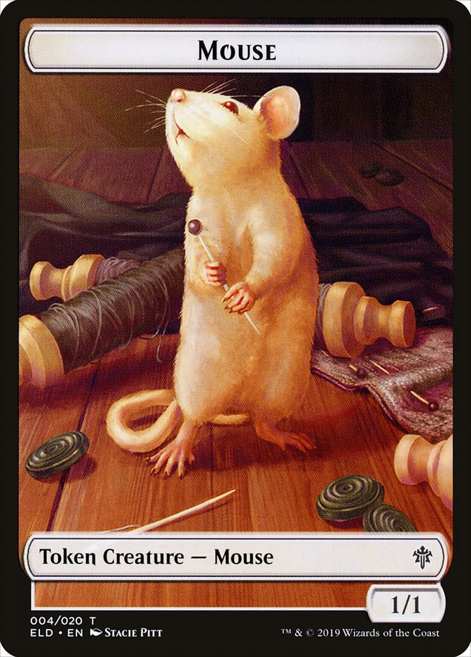 Mouse [Throne of Eldraine Tokens] | Dumpster Cat Games