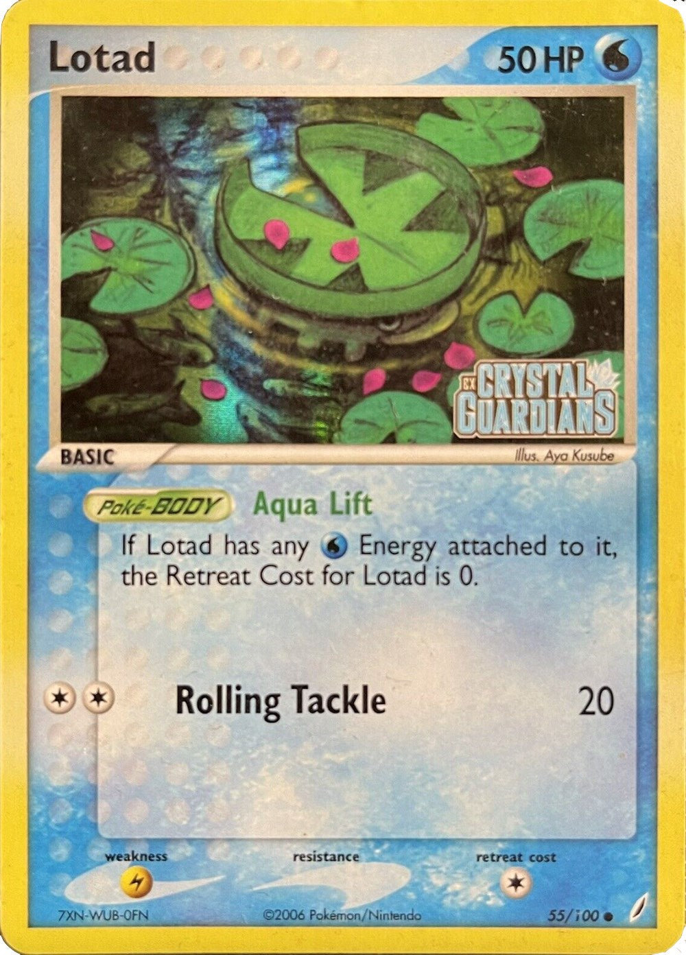 Lotad (055/100) (Theme Deck Exclusive) [EX: Crystal Guardians] | Dumpster Cat Games