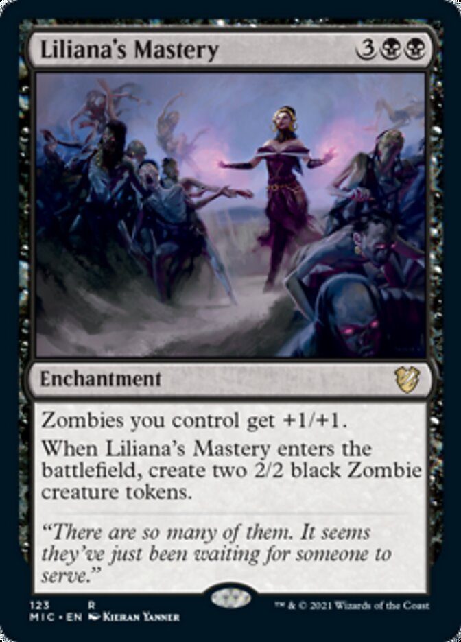 Liliana's Mastery [Innistrad: Midnight Hunt Commander] | Dumpster Cat Games