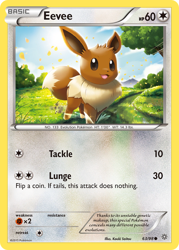 Eevee (63/98) [XY: Ancient Origins] | Dumpster Cat Games