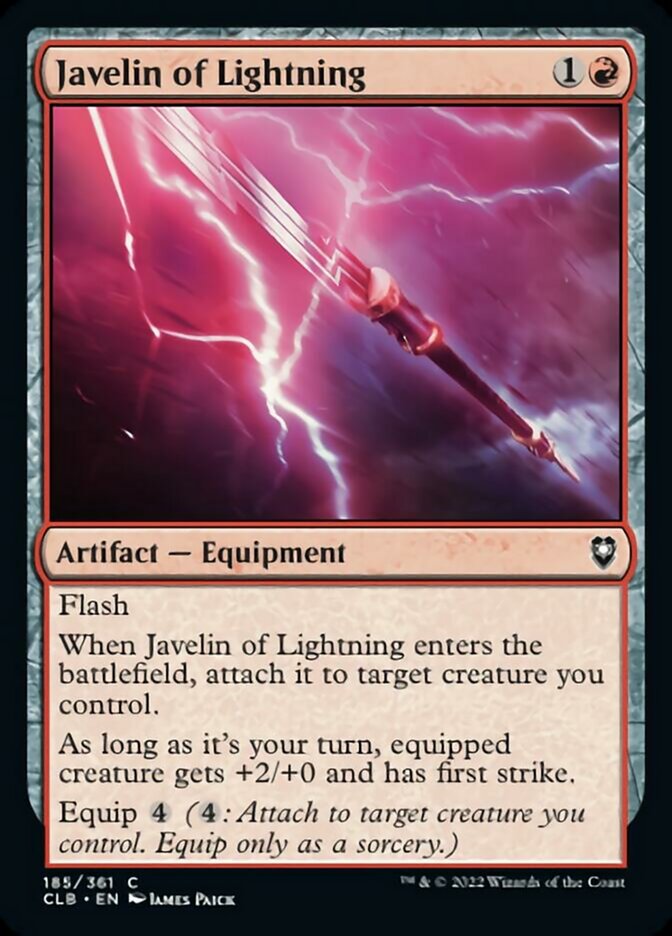 Javelin of Lightning [Commander Legends: Battle for Baldur's Gate] | Dumpster Cat Games