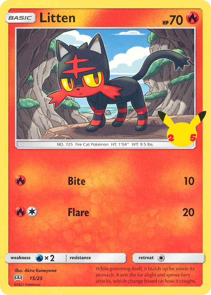 Litten (15/25) [McDonald's 25th Anniversary] | Dumpster Cat Games