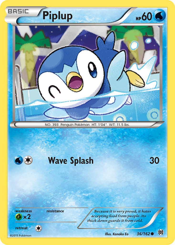 Piplup (36/162) [XY: BREAKthrough] | Dumpster Cat Games