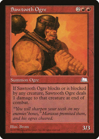 Sawtooth Ogre [Weatherlight] | Dumpster Cat Games