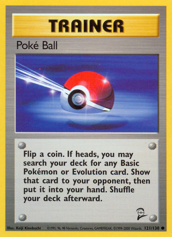 Poke Ball (121/130) [Base Set 2] | Dumpster Cat Games