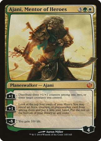 Ajani, Mentor of Heroes [Journey into Nyx] | Dumpster Cat Games