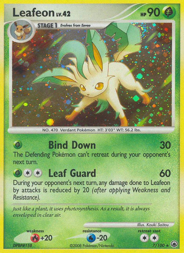 Leafeon (7/100) [Diamond & Pearl: Majestic Dawn] | Dumpster Cat Games