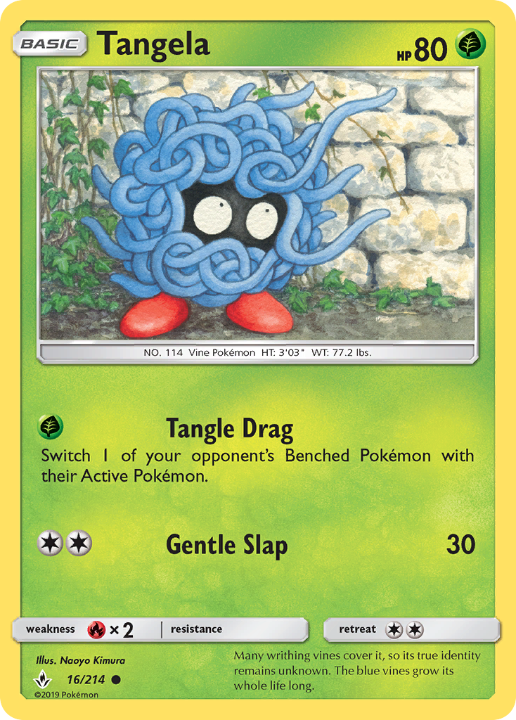 Tangela (16/214) [Sun & Moon: Unbroken Bonds] | Dumpster Cat Games