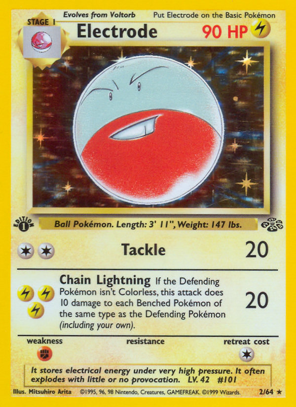 Electrode (2/64) [Jungle 1st Edition] | Dumpster Cat Games