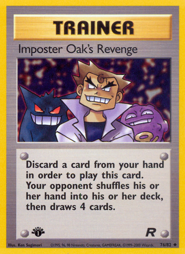 Imposter Oak's Revenge (76/82) [Team Rocket 1st Edition] | Dumpster Cat Games