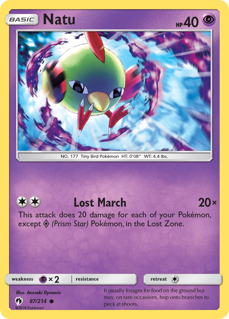 Natu (87/214) [Sun & Moon: Lost Thunder] | Dumpster Cat Games