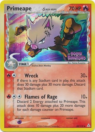 Primeape (50/110) (Delta Species) (Stamped) [EX: Holon Phantoms] | Dumpster Cat Games