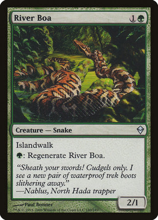 River Boa [Zendikar] | Dumpster Cat Games