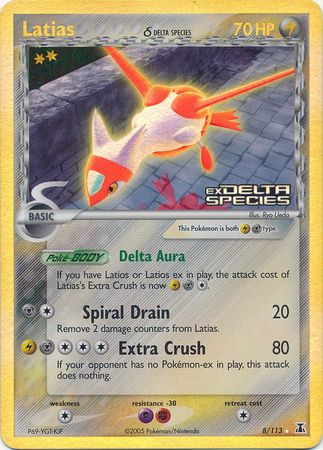 Latias (8/113) (Delta Species) (Stamped) [EX: Delta Species] | Dumpster Cat Games