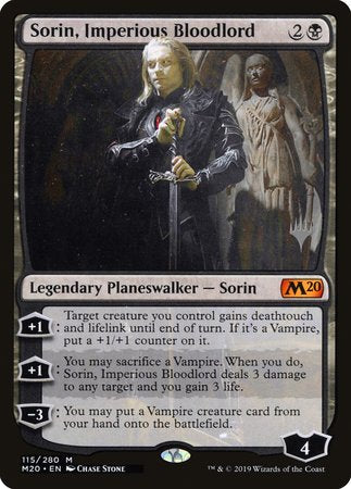 Sorin, Imperious Bloodlord [Core Set 2020 Promos] | Dumpster Cat Games