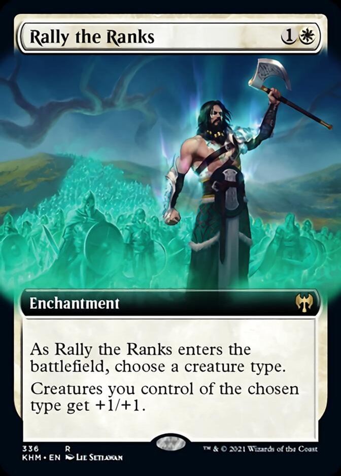 Rally the Ranks (Extended Art) [Kaldheim] | Dumpster Cat Games